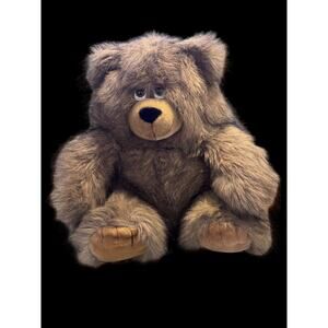 A&A Plush Potbelly Teddy Bear Chubby Fat Brown Stuffed Animal 1992